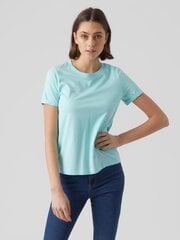 Vero Moda sieviešu t-krekls 10243889*06, gaiši zils/limp 5715366091023 cena un informācija | T-krekli sievietēm | 220.lv