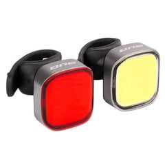 Комплект велосипедных фонарей Rock Machine S.Light 40 USB Black цена и информация | Велосипедные фонари, отражатели | 220.lv