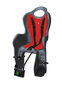 Velosipēda sēdeklis bērniem 9-22 kg, stiprinājums 30-36 mm, krāsa: grafīts, sarkans (5215) цена и информация | Bērnu velosipēdu sēdeklīši | 220.lv