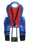 Velosipēda sēdeklis bērniem 9-22 kg, stiprinājums pie rāmja 30-36 mm, krāsa: zila, sarkana HTP Design ELIBAS T (5635) cena un informācija | Bērnu velosipēdu sēdeklīši | 220.lv