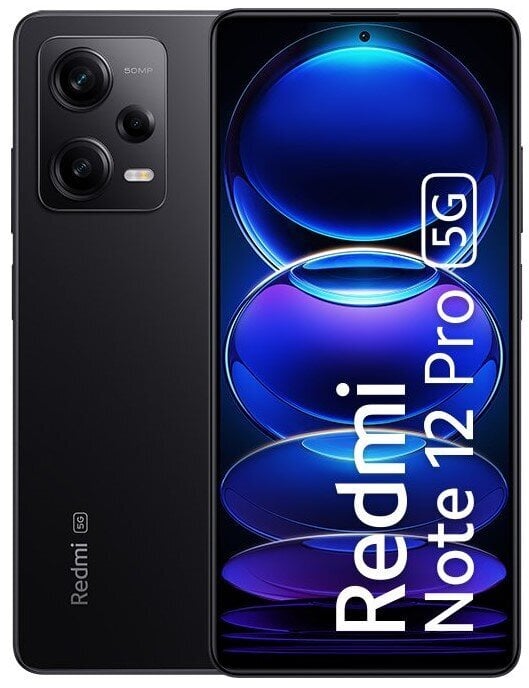 Xiaomi Redmi Note 12 Pro 5G 8/256GB MZB0D30EU Midnight Black цена и информация | Mobilie telefoni | 220.lv