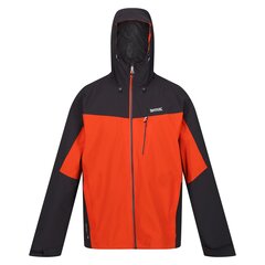 Мужская непромокаемая куртка Regatta Birchdale - черно-оранжевая 5063019013961 цена и информация | Мужские куртки | 220.lv