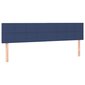 vidaXL atsperu gulta ar matraci, zils, 160x200 cm, audums цена и информация | Gultas | 220.lv