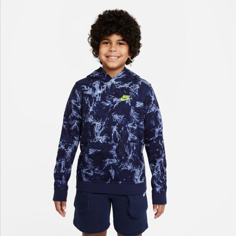 Džemperis zēniem Nike Sportswear Washed Jr DO6495 410, zils cena un informācija | Zēnu jakas, džemperi, žaketes, vestes | 220.lv