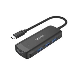 USB centrmezgls Unitek H1110B, USB-C, 3 X USB-A 3.1, HDMI cena un informācija | Adapteri un USB centrmezgli | 220.lv