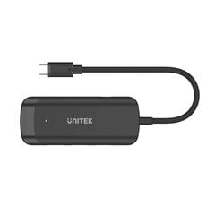 USB centrmezgls Unitek H1110B, USB-C, 3 X USB-A 3.1, HDMI cena un informācija | Adapteri un USB centrmezgli | 220.lv