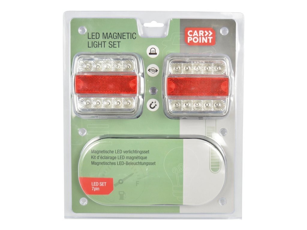 Piekabes lukturi uz magnētiem LED 12V E11 CARPOINT 0440021 cena un informācija | Piekabes un to piederumi | 220.lv