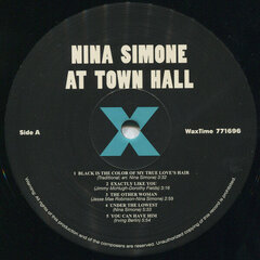 Nina Simone - Nina Simone At Town Hall, LP, виниловая пластинка, 12" vinyl record цена и информация | Виниловые пластинки, CD, DVD | 220.lv