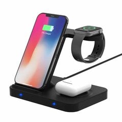 Bezvadu lādētājs - 3 ierīcēm (iPhone / Android, Airpods, Apple Watch lādētājs) kaina ir informacija | Lādētāji un adapteri | 220.lv