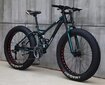 Vīriešu kalnu velosipēds Louke Fat Bike X-treme, melns cena un informācija | Velosipēdi | 220.lv