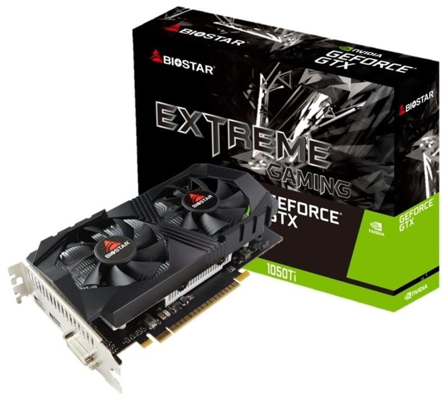 Biostar Nvidia GeForce GTX 1050 Ti (VN1055TF41) цена и информация | Videokartes (GPU) | 220.lv