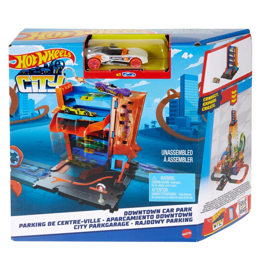 Hot Wheels City spēļu komplekts ar autostāvvietu HDR28 cena un informācija | Rotaļlietas zēniem | 220.lv