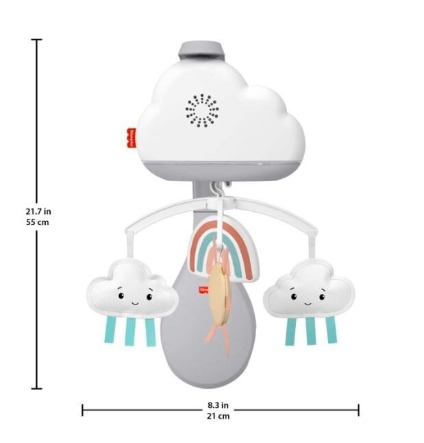 Fisher-Price® HBP40 karuselis pie gultas cena un informācija | Rotaļlietas zīdaiņiem | 220.lv