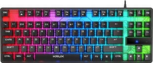 Klaviatura Krux Solar TKL RGB, krāsains cena un informācija | Klaviatūras | 220.lv