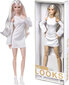 Lelle Barbie Signature Looks Doll Tall Blonde White Dress & Boots cena un informācija | Rotaļlietas meitenēm | 220.lv