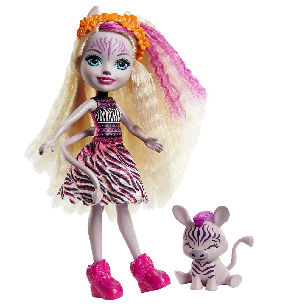 Lelle Enchantimals™ Zebra Zadie & Ribbon GTM27 цена и информация | Rotaļlietas meitenēm | 220.lv