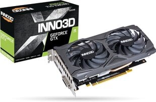 inno3d Geforce GTX 1650 TWIN X2 OC 4GB GDDR6 cena un informācija | Videokartes (GPU) | 220.lv