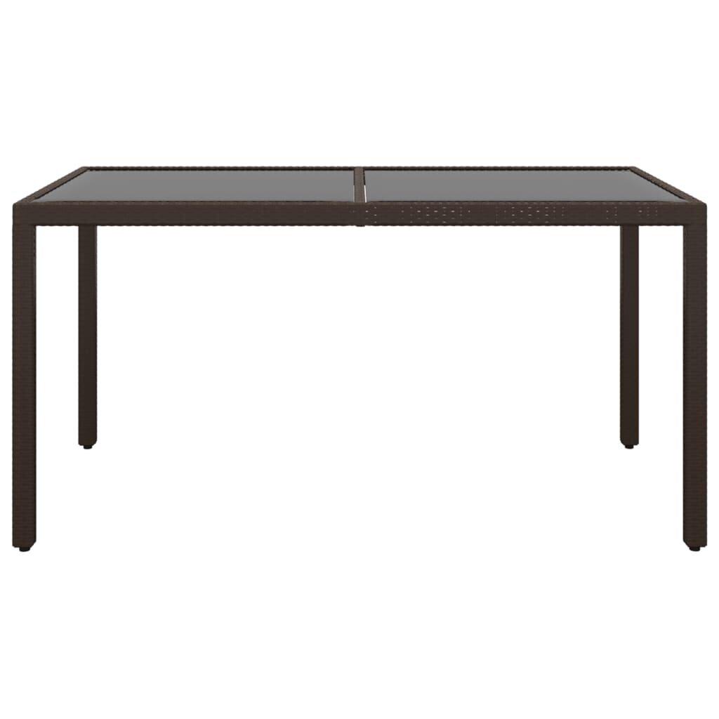 Dārza galds vidaXL, 150x90x75 cm, brūns cena un informācija | Dārza galdi | 220.lv