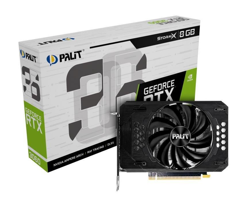 Palit RTX 3060 StormX 8GB cena un informācija | Videokartes (GPU) | 220.lv