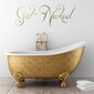 Zelta krāsas vinila sienas uzlīme teksta stila vannas istabas interjera dekors - 100 x 38 cm cena un informācija | Dekoratīvās uzlīmes | 220.lv