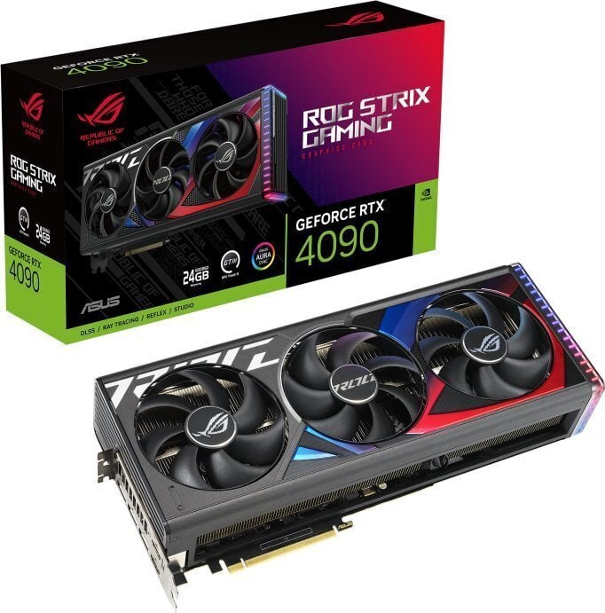 Asus ROG Strix GeForce RTX 4090 24GB GDDR6X (ROG-STRIX-RTX4090-24G-GAM) цена и информация | Videokartes (GPU) | 220.lv