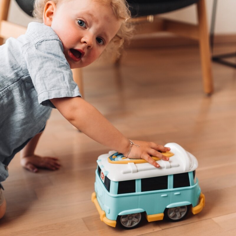 Sērfotāju autobuss Sunny Surfer, Dickie ar uzlīmēm, 25 cm цена и информация | Rotaļlietas zēniem | 220.lv