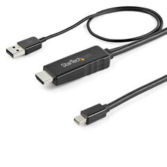 Startech Mini display port - HDMI adapteris 1m. cena un informācija | Kabeļi un vadi | 220.lv