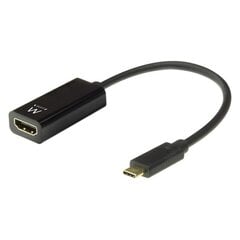 USB C HDMI adapteris Ewent 4k Ultra HD melns цена и информация | Кабели и провода | 220.lv