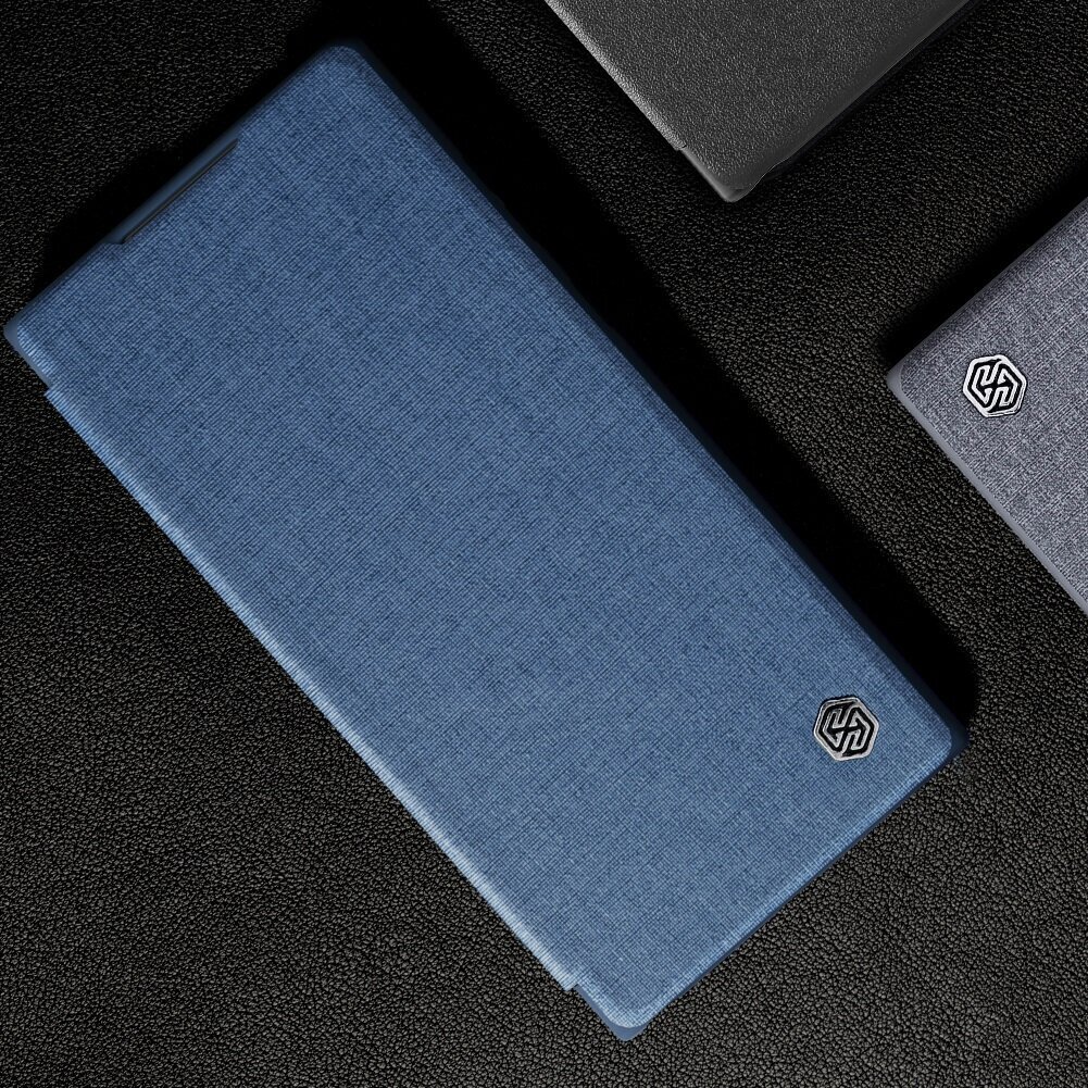 Nillkin Qin Book PRO Cloth Case for Samsung Galaxy S23 Ultra Blue cena un informācija | Telefonu vāciņi, maciņi | 220.lv
