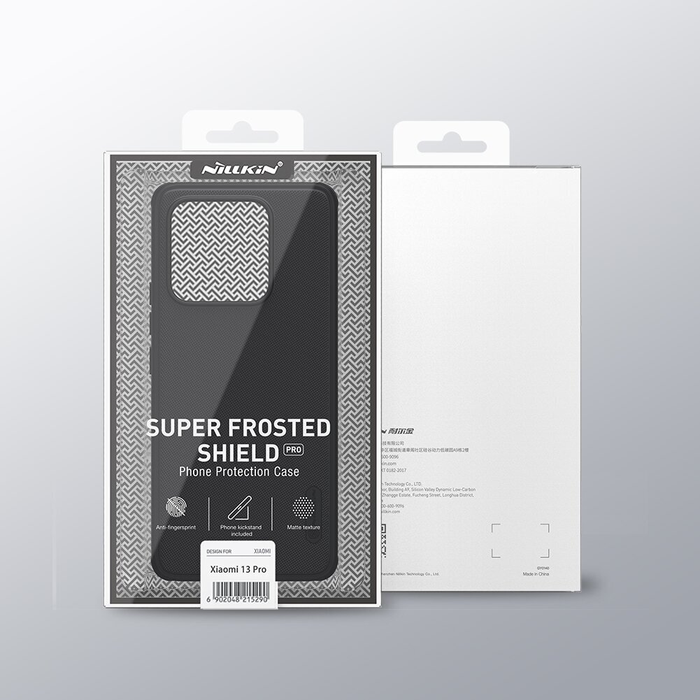 Nillkin Super Frosted PRO Back Cover for Xiaomi 13 Pro Black cena un informācija | Telefonu vāciņi, maciņi | 220.lv