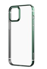 Baseus Shining Case Гибкий гелевый чехол с блестящей металлической рамкой для iPhone 12 mini Темно-зеленый цена и информация | Чехлы для телефонов | 220.lv