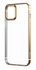 Melns silikona maciņš Baseus Shining Case (Anti-fall) zelta priekš iPhone 12 mini cena un informācija | Telefonu vāciņi, maciņi | 220.lv