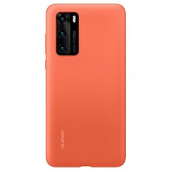 Original Case for Huawei P40 - Silicone Protective Case (51993725) ORANGE cena un informācija | Telefonu vāciņi, maciņi | 220.lv