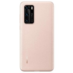 Original Case for Huawei P40 - PU Protective Cover (51993713) PINK цена и информация | Чехлы для телефонов | 220.lv