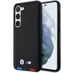 Original Case BMW Leather Stamp Tricolor BMHCS23M22PTDK for Samsung Galaxy S23 Plus Black цена и информация | Чехлы для телефонов | 220.lv