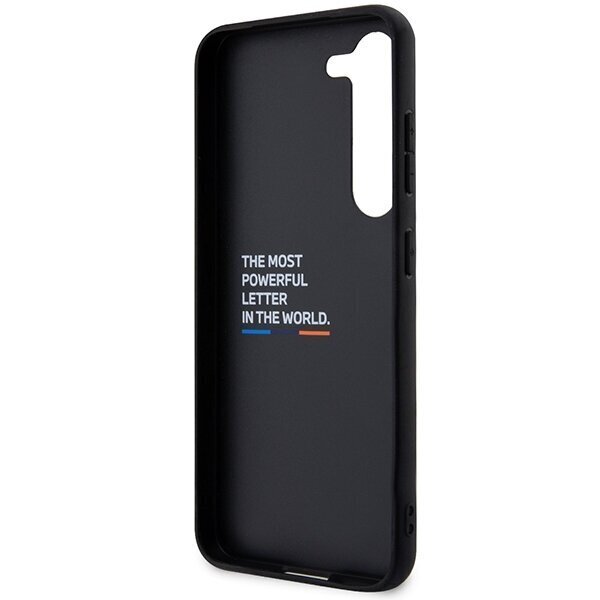 Original Case BMW Leather Stamp Tricolor BMHCS23S22PTDK for Samsung Galaxy S23 Black цена и информация | Telefonu vāciņi, maciņi | 220.lv