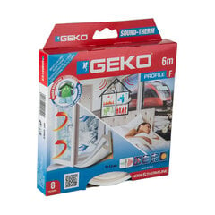 Уплотнительная лента Geko, белая, 6 м цена и информация | Изоляционные материалы | 220.lv