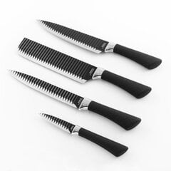 НАМИУЦУ: Набор из 4 черных кухонных ножей. цена и информация | Ножи и аксессуары для них | 220.lv