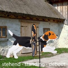 Ветряная мельница Cim Windspiel Petite 2in1 Beagle, Ø28x43x85см цена и информация | Декоры для сада | 220.lv