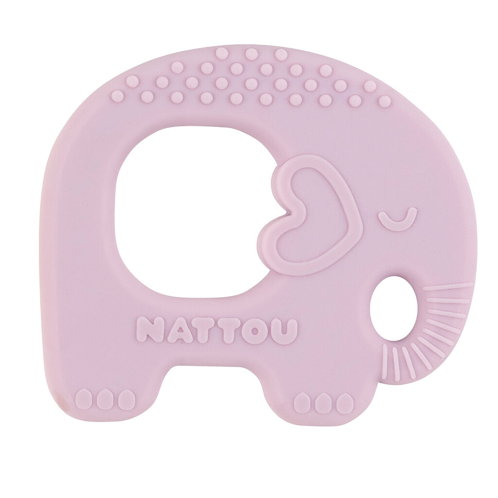 Silikona graužamā rotaļlieta Nattou, ceriņu 1 gab cena un informācija | Zobu riņķi | 220.lv