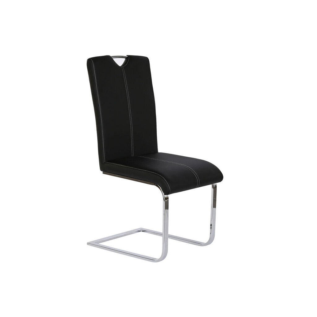 Ēdamistabas krēsls DKD Home Decor Melns Metāls Poliuretāns (59 x 45 x 102 cm) цена и информация | Virtuves un ēdamistabas krēsli | 220.lv