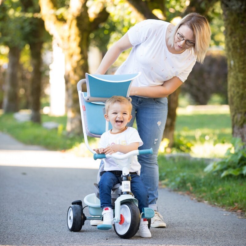 Smoby Baby Balade Plus 3 in 1, zils cena un informācija | Trīsriteņi | 220.lv