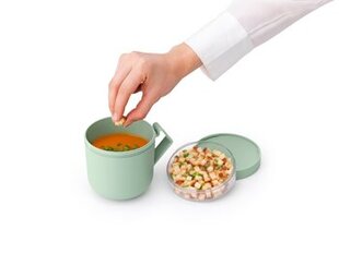 Контейнер для супа Brabantia Make & Take, 0,6 л светло-зеленый цена и информация | Посуда для хранения еды | 220.lv