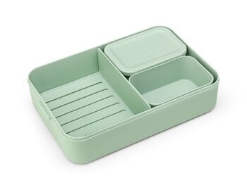Pusdienu kaste Bento, ar konteineriem, liela, Make & Take, 2 L gaiši zaļa cena un informācija | Trauki pārtikas uzglabāšanai | 220.lv