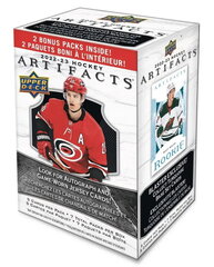 Hokeja kartītes Upper Deck Artifacts Hockey 2022/2023 Blaster Box cena un informācija | Kolekcionējamas kartiņas | 220.lv