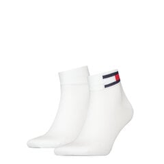 Th men quarter 2p tommy hilfiger for men's white 701223929003 цена и информация | Женские носки | 220.lv