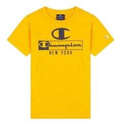 Crewneck t-shirt champion legacy for children's yellow 306174ys113 306174YS113 цена и информация | Рубашки для мальчиков | 220.lv