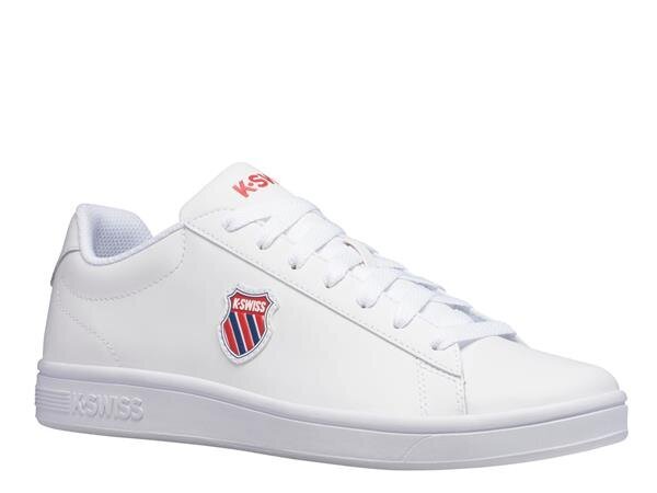 Court shield k-swiss vīriešiem white 06599-113-m 06599-113-M cena un informācija | Sporta apavi vīriešiem | 220.lv