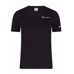 Crewneck t-shirt champion legacy sievietēm black 114912kk001 114912KK001 cena un informācija | Blūzes, sieviešu krekli | 220.lv