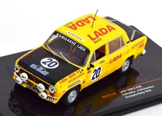 VAZ-2101 Lada 1600 R# 20 Rallye Acropolis 1978 S.Brundza/A.Girdauskas IXO 1:43 RAC411 цена и информация | Kolekcionējamie modeļi | 220.lv